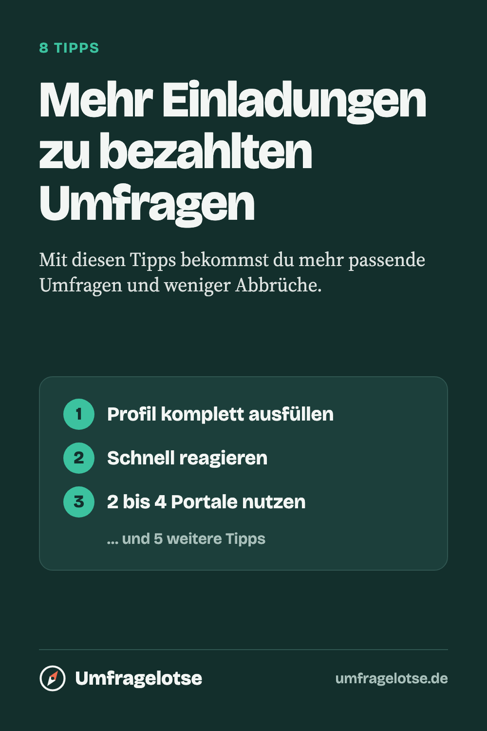 Grafik zum Artikel: Mehr Einladungen zu Umfragen bekommen: 8 Tipps